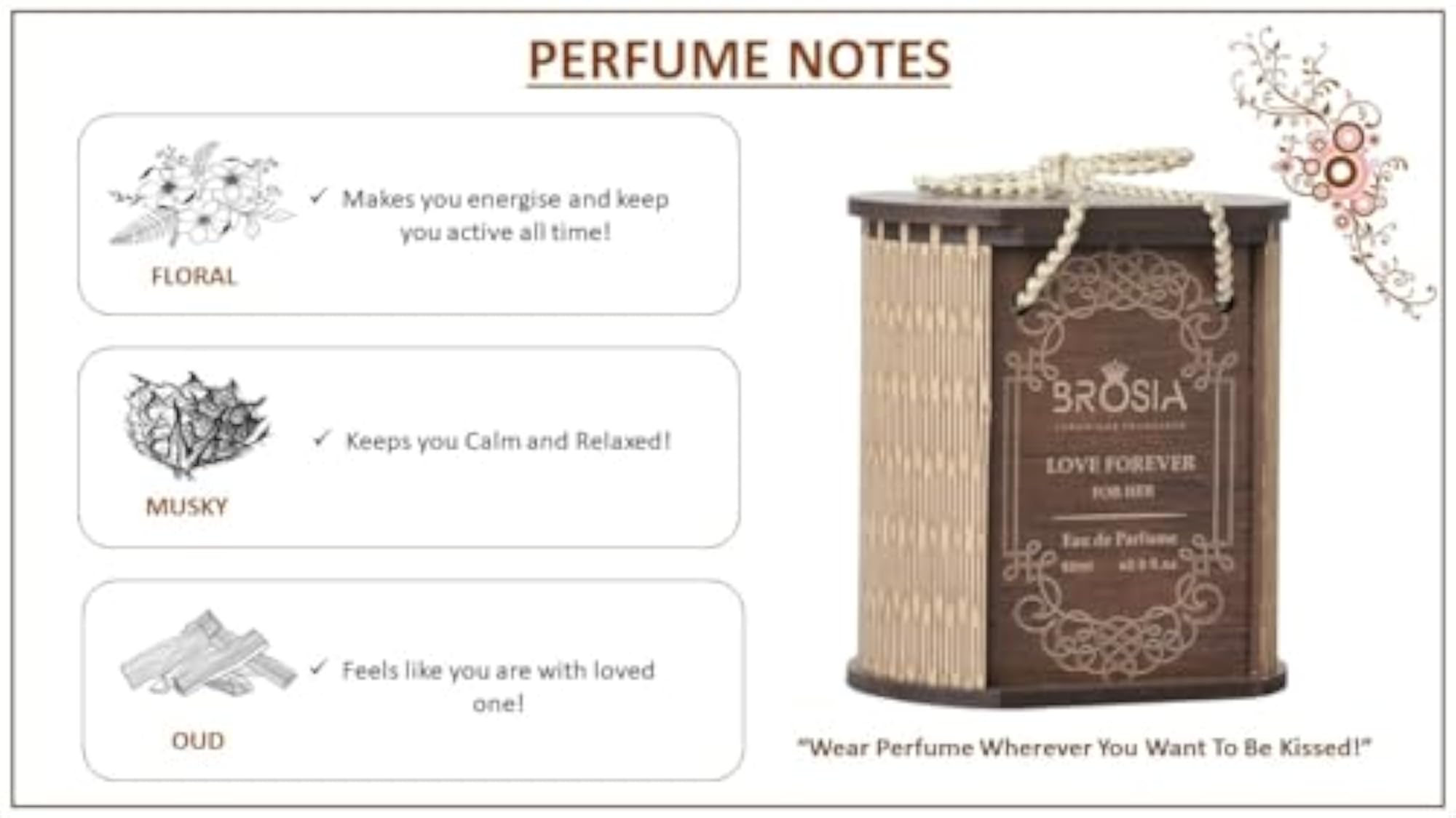 Love Forever Perfume for Women, 60ml, Romantic Gift